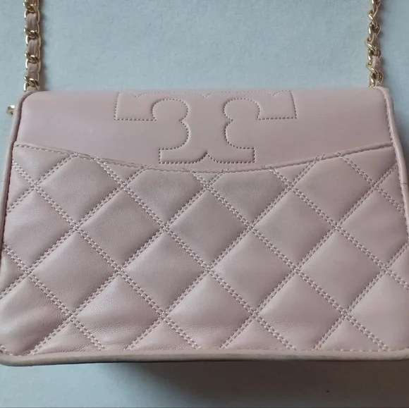 Tory Burch crossbody bag Savannah Combo Pink Quilted - Picture 3 of 11